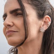 Aros Coral Plata